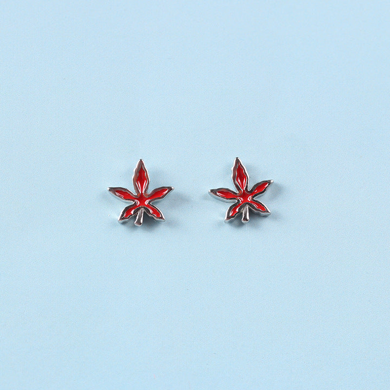 Wholesale Color Drop Glaze 925 Sterling Silver Earrings